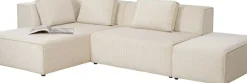 Hörnsoffa Infinity - Med Ottoman, Cream Manchester, vänster - KARE Design