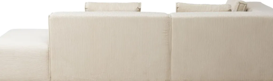 Hörnsoffa Infinity - Med Ottoman, Cream Manchester, vänster - KARE Design