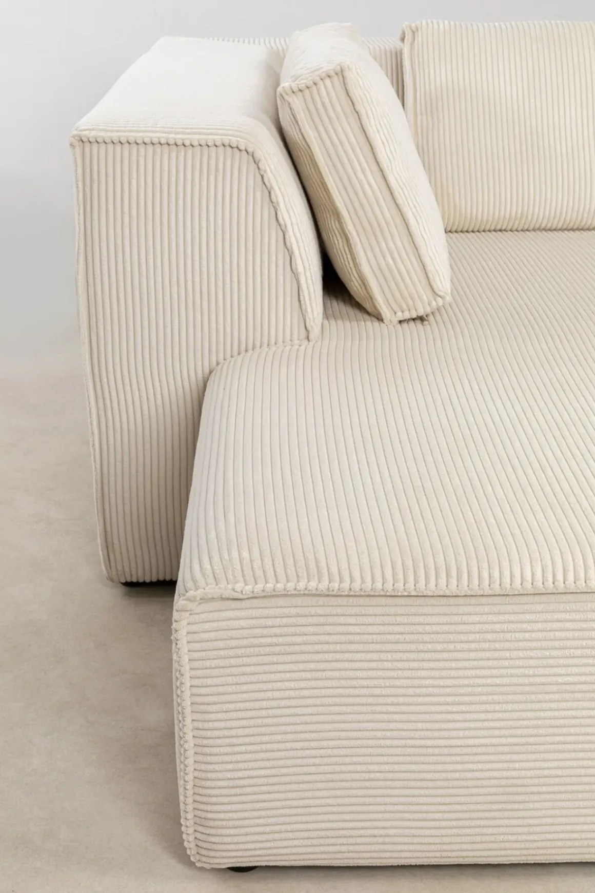 Hörnsoffa Infinity - Med Ottoman, Cream Manchester, vänster - KARE Design