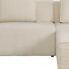 Hörnsoffa Infinity - Med Ottoman, Cream Manchester, Höger - KARE Design