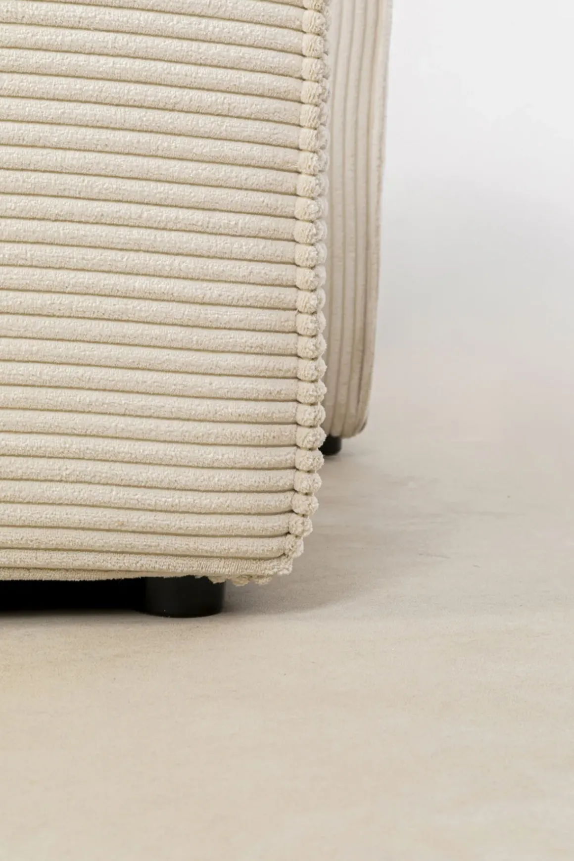 Hörnsoffa Infinity - Med Ottoman, Cream Manchester, Höger - KARE Design
