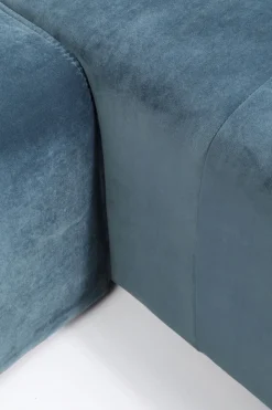 Hörnsoffa Infinity - Petrol Sammet Höger, 306x182cm - KARE Design