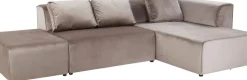 Hörnsoffa Infinity - Taupe Sammet Höger, 306x182cm - KARE Design