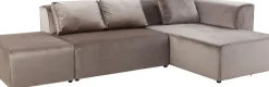 Hörnsoffa Infinity - Taupe Sammet Höger, 306x182cm - KARE Design