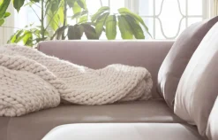 Hörnsoffa Infinity - Taupe Sammet Vänster, 306x182cm - KARE Design