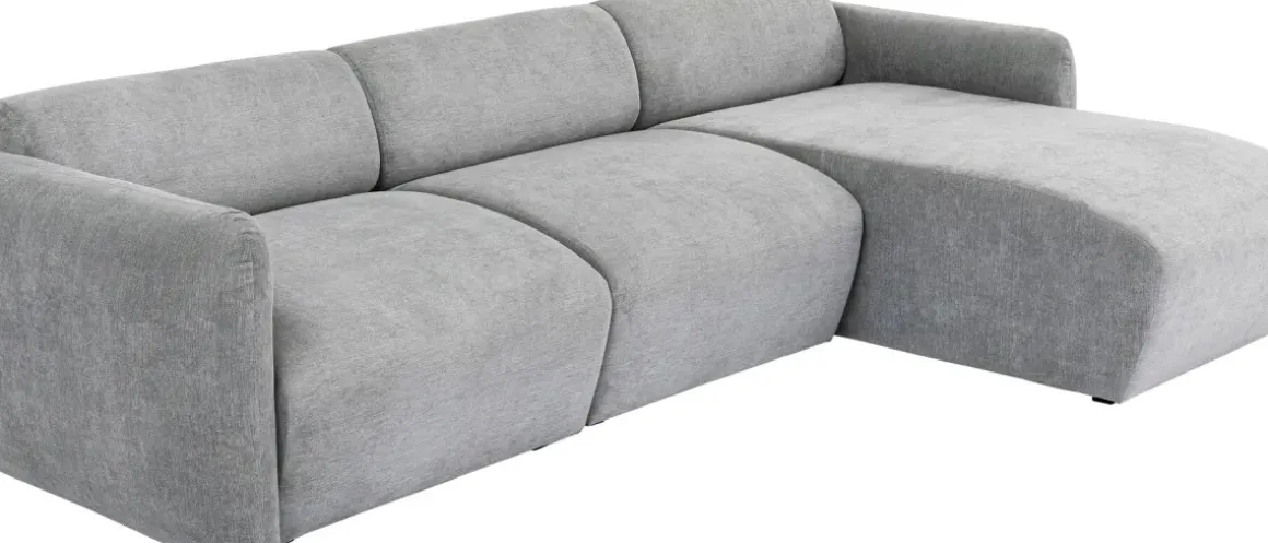 Hörnsoffa Lucca 255cm - Grå Höger - KARE Design