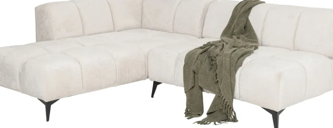 Hörnsoffa Nia Glam - Creme Vänster, 250cm - KARE Design