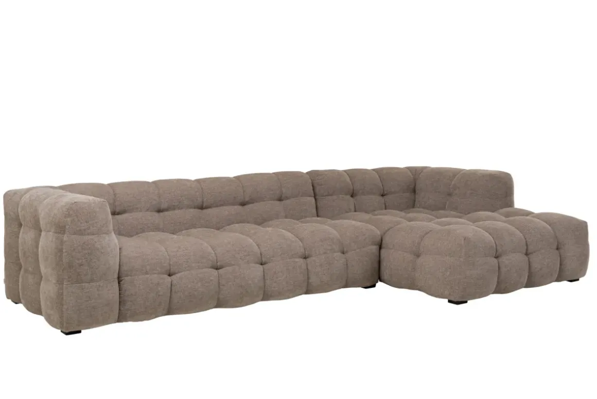 Hörnsoffa Salamanca - Ljusbrun Höger, 250cm - KARE Design