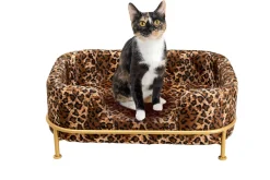 Hundbädd/Kattbädd Diva Leo - Leopardmönstrad - KARE Design