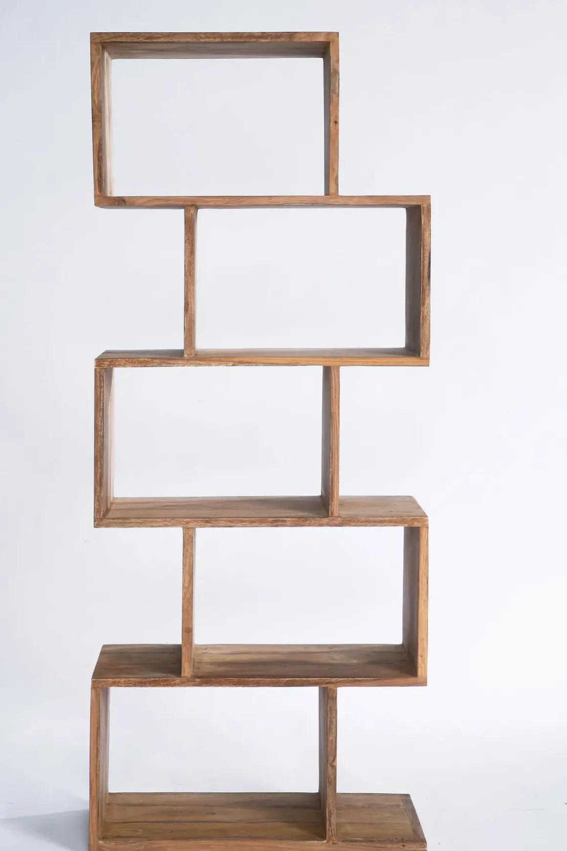 Hylla Authentico Zick Zack - Bokhyllla i Massivt Trä, 150x60cm - KARE Design