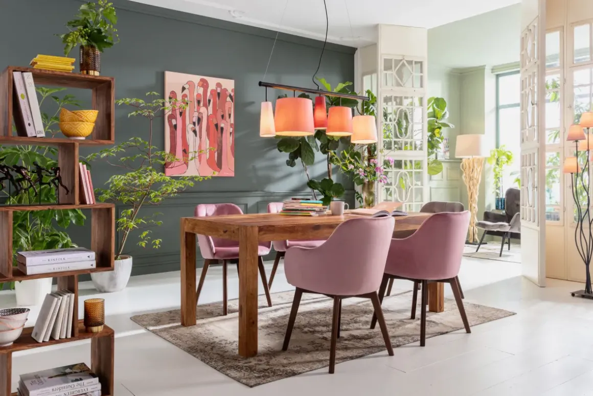Hylla Authentico Zick Zack - Bokhyllla i Massivt Trä, 150x60cm - KARE Design