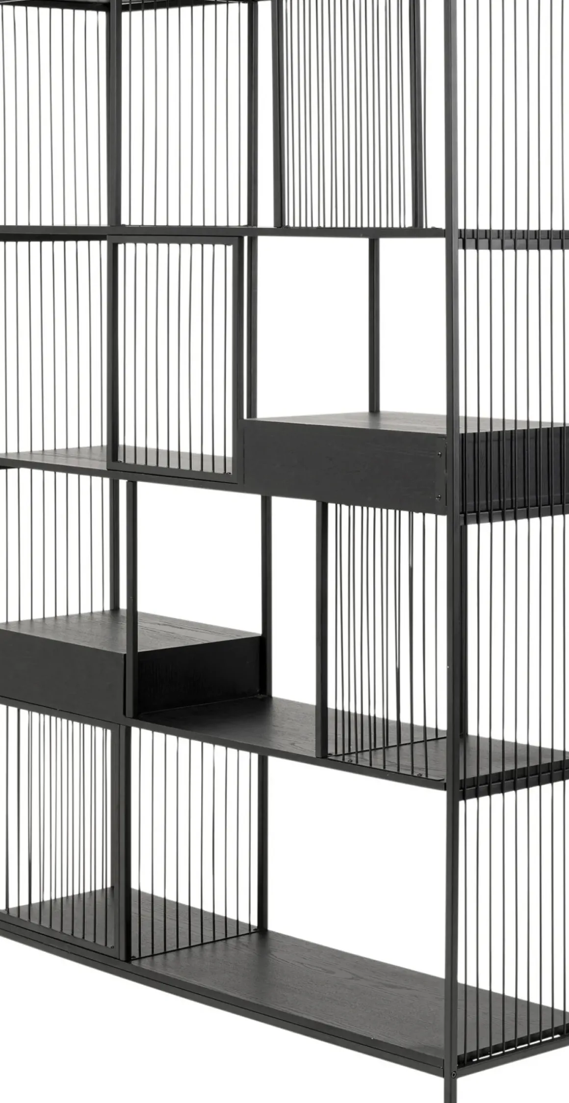 Hylla Bologna - Svart, 200x125cm - KARE Design