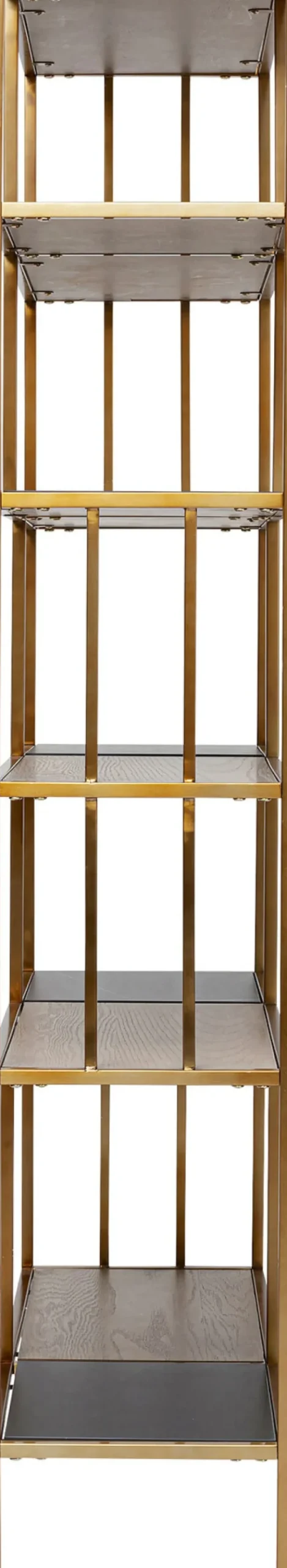 Hylla Cesaro - Öppen Bokhylla i Mässing, 170x90cm - KARE Design