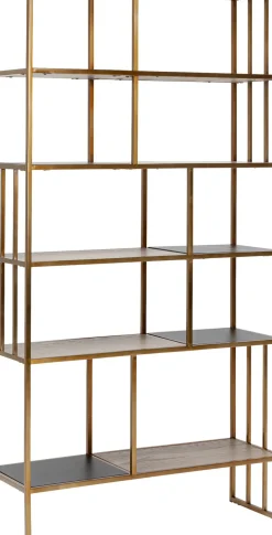 Hylla Cesaro - Öppen Bokhylla i Mässing, 170x90cm - KARE Design