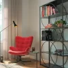 Hylla Circle - Öppen Bokhylla Svart, 200x100cm - KARE Design