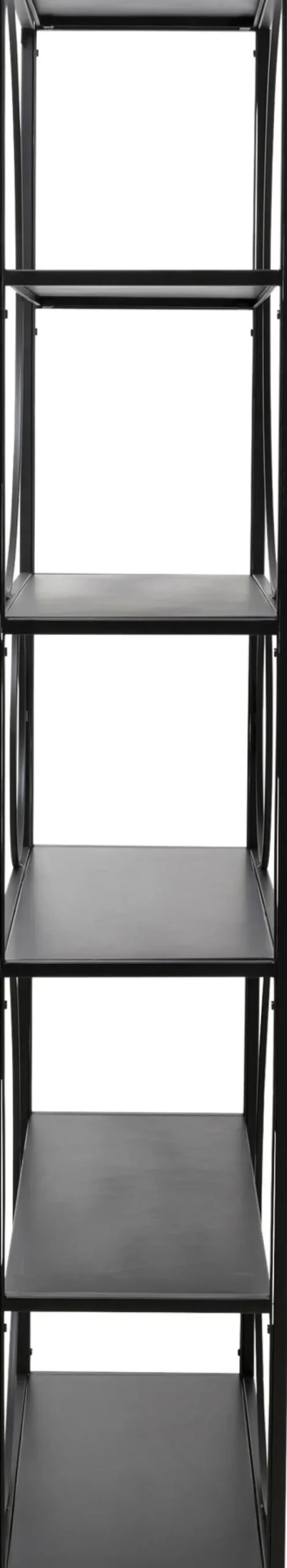 Hylla Circle - Öppen Bokhylla Svart, 200x100cm - KARE Design