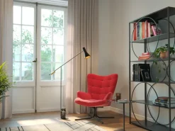 Hylla Circle - Öppen Bokhylla Svart, 200x100cm - KARE Design