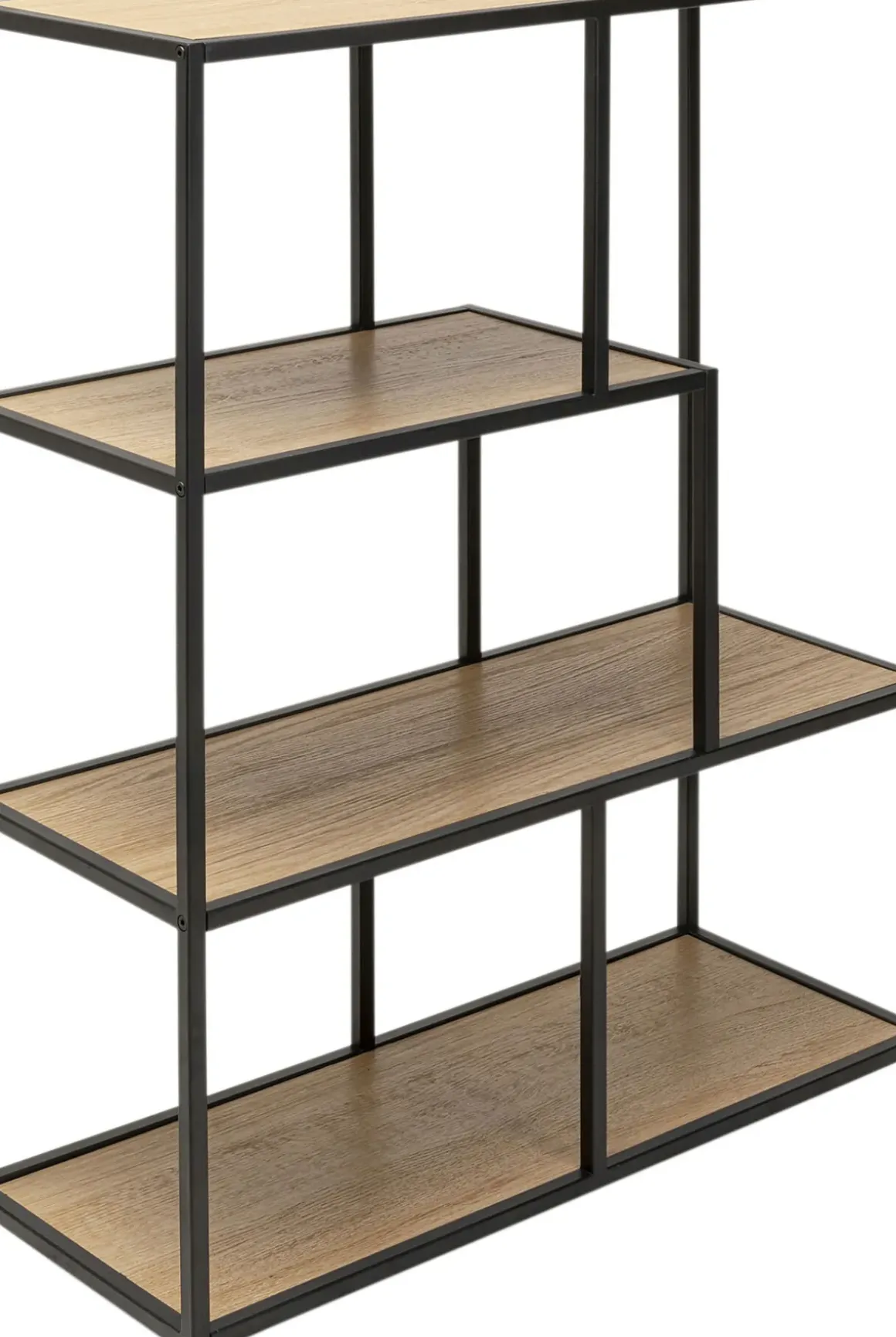 Hylla Loftie - Svart/Ek, 100x77cm - KARE Design
