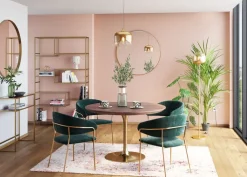 Hylla Loft - Öppen Bokhylla i Guld/Glas, 195x115cm - KARE Design