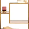 Hylla Loft Öppen Bokhylla i Guld/Glas, 195x60cm - KARE Design