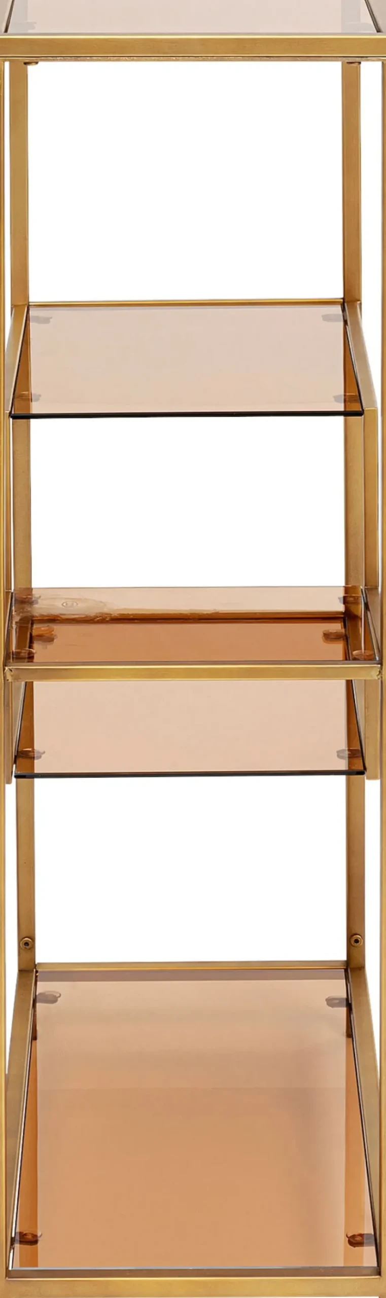 Hylla Loft - Öppen Bokhylla i Guld/Glas, 100x60cm - KARE Design