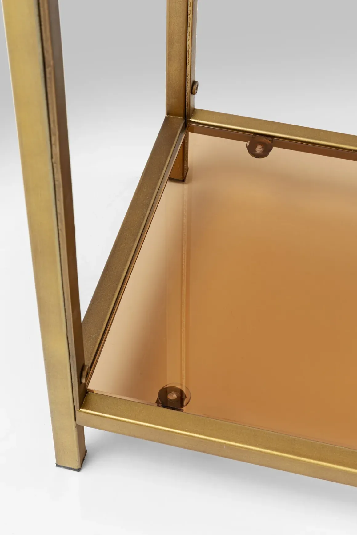 Hylla Loft - Öppen Bokhylla i Guld/Glas, 100x60cm - KARE Design