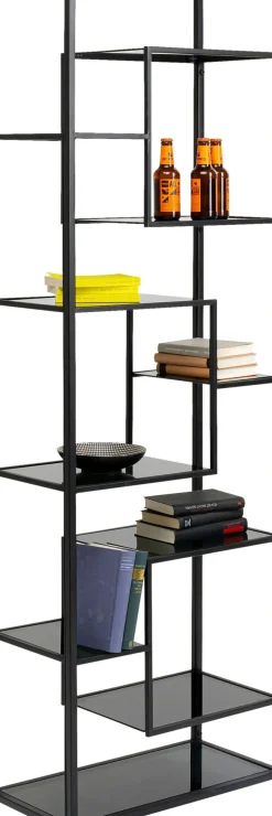 Hylla Loft - Öppen Bokhylla i Svart, 195x60cm - KARE Design