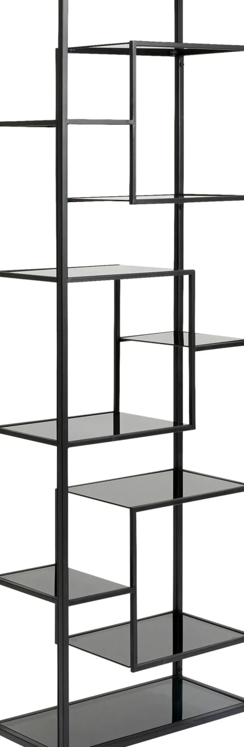 Hylla Loft - Öppen Bokhylla i Svart, 195x60cm - KARE Design