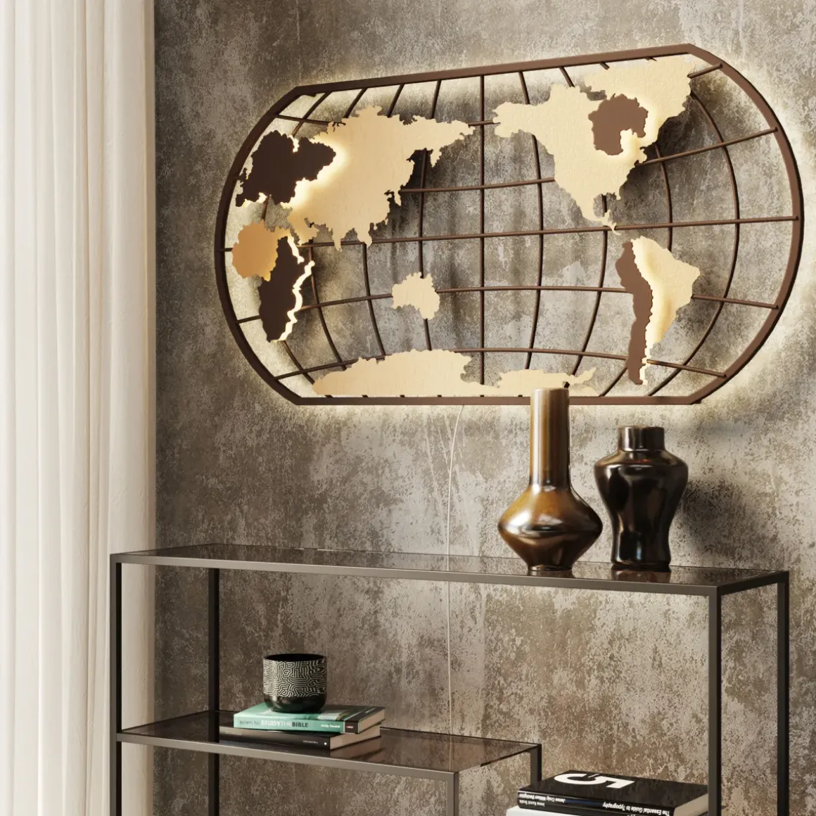 Hylla Loft - Öppen Bokhylla/Sideboard i Svart, 100x115cm - KARE Design
