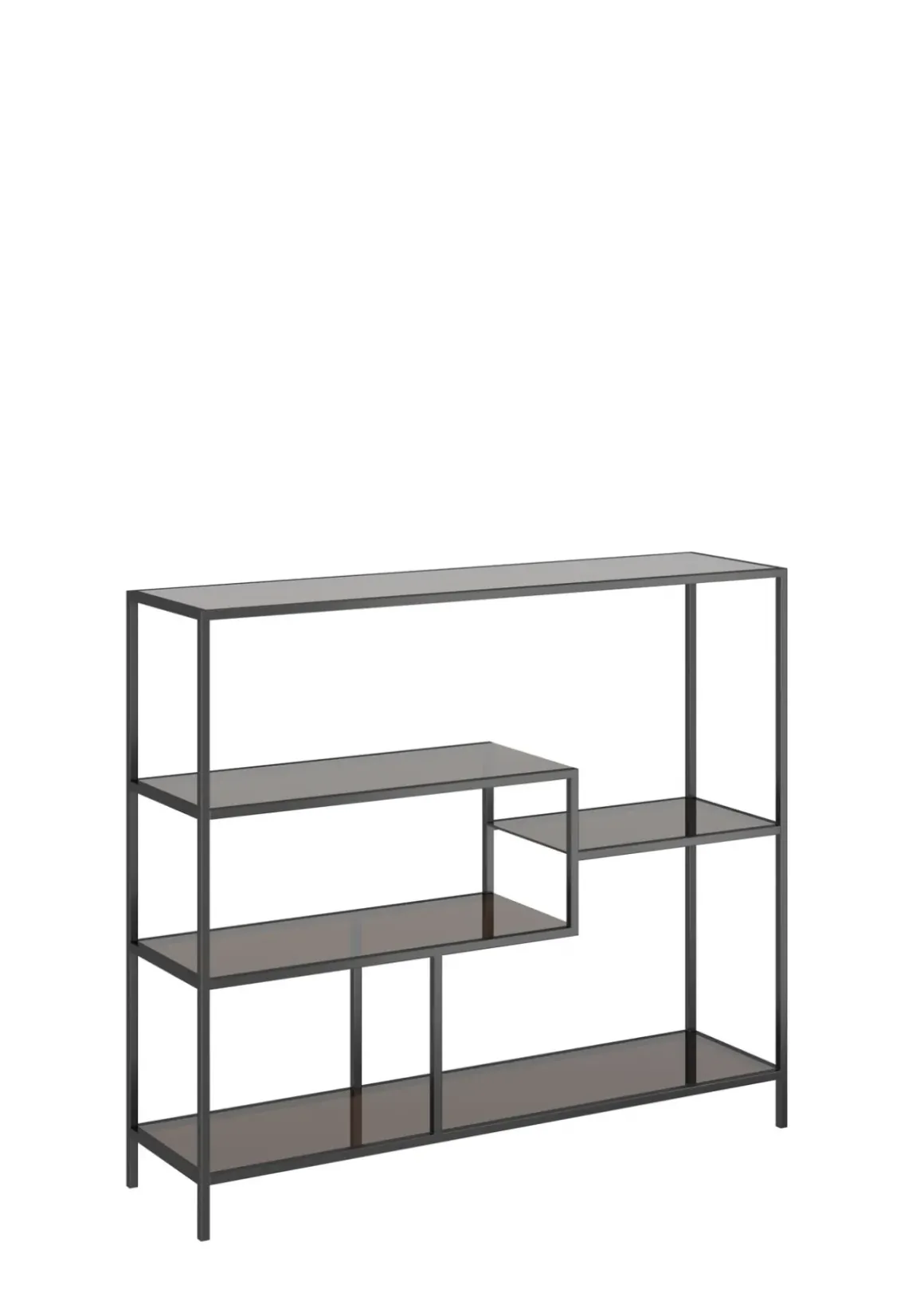 Hylla Loft - Öppen Bokhylla/Sideboard i Svart, 100x115cm - KARE Design