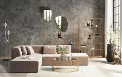 Hylla Loft - Öppen Bokhylla/Sideboard i Guld/Glas, 100x115cm - KARE Design