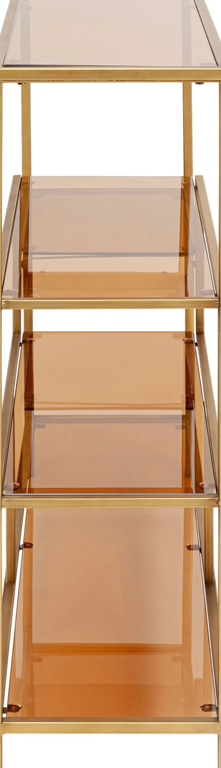Hylla Loft - Öppen Bokhylla/Sideboard i Guld/Glas, 100x115cm - KARE Design