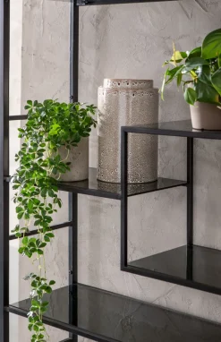 Hylla Loft - Öppen Bokylla i Svart, 195x115cm - KARE Design