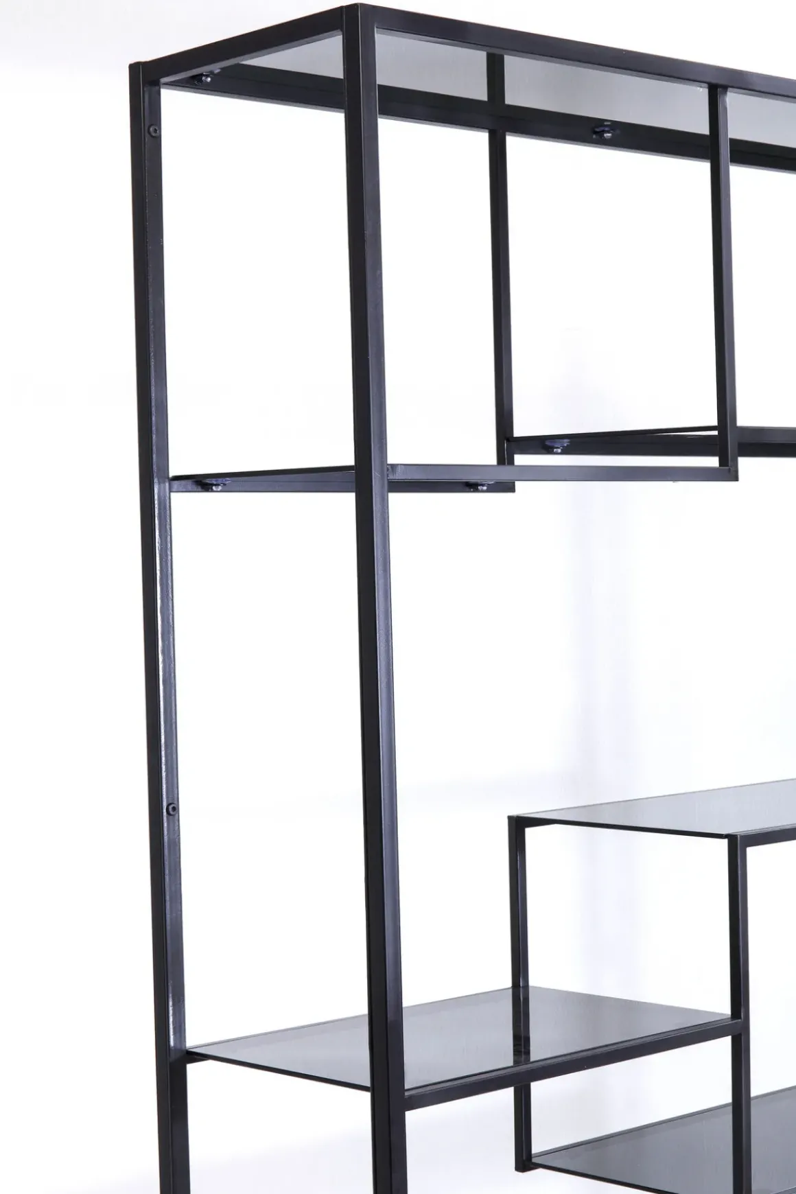 Hylla Loft - Öppen Bokylla i Svart, 195x115cm - KARE Design