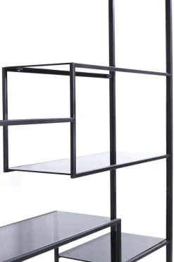 Hylla Loft - Öppen Bokylla i Svart, 195x115cm - KARE Design