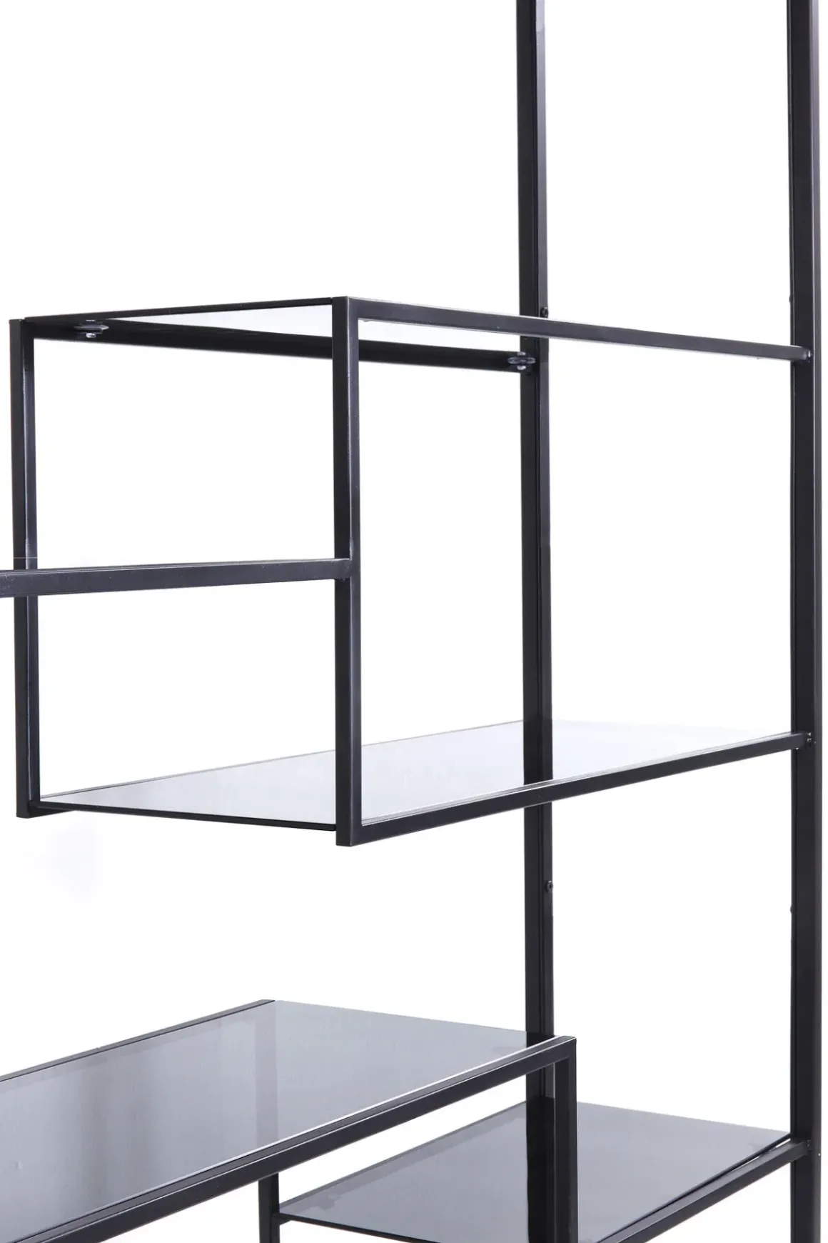 Hylla Loft - Öppen Bokylla i Svart, 195x115cm - KARE Design