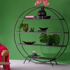 Hylla Mason Round - Öppen Bokhylla, 180x175cm - KARE Design