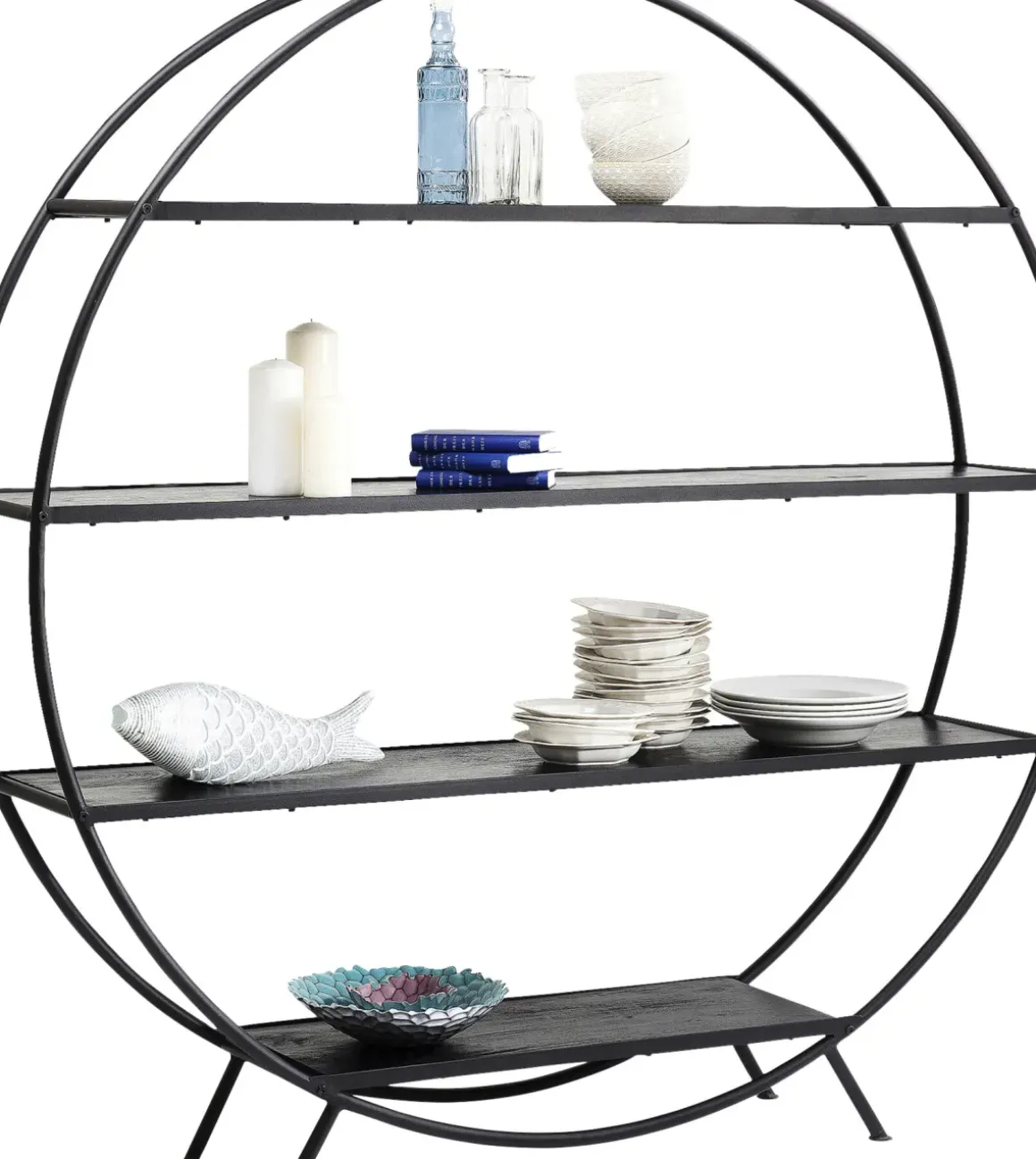 Hylla Mason Round - Öppen Bokhylla, 180x175cm - KARE Design