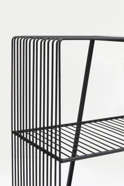 Hylla Mesh - Konsolbord i Svart Stål, 78x120cm - KARE Design