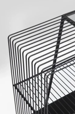 Hylla Mesh - Konsolbord i Svart Stål, 78x120cm - KARE Design