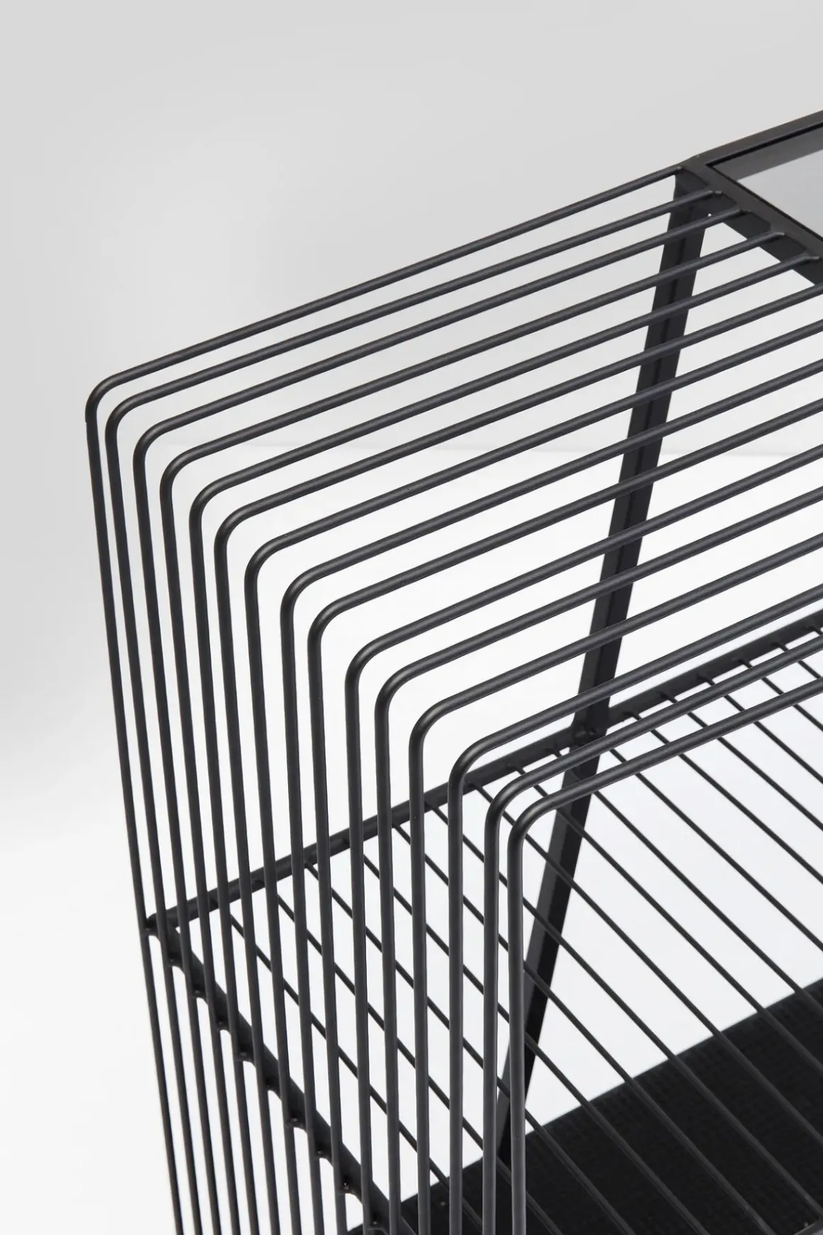 Hylla Mesh - Konsolbord i Svart Stål, 78x120cm - KARE Design
