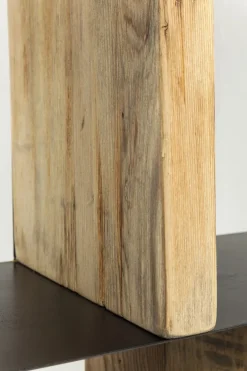 Hylla Storm - Öppen Bokhylla i Trä/ Svart Stål, 234x100cm - KARE Design