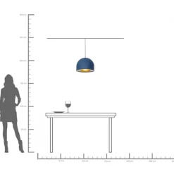 KARE Design TAKLAMPA ZEN - BLÅ, Ø40CM - KARE Design