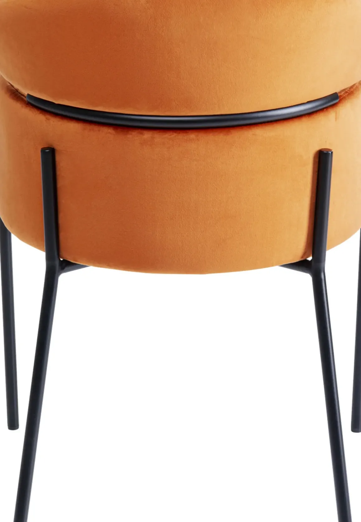 Karmstol Alexia - Stol i Orange Sammet med Armstöd - KARE Design