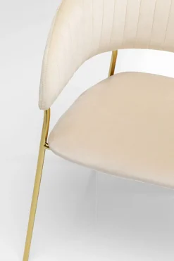Karmstol Belle - Cremevit Stol med Armstöd, 2 Set - KARE Design
