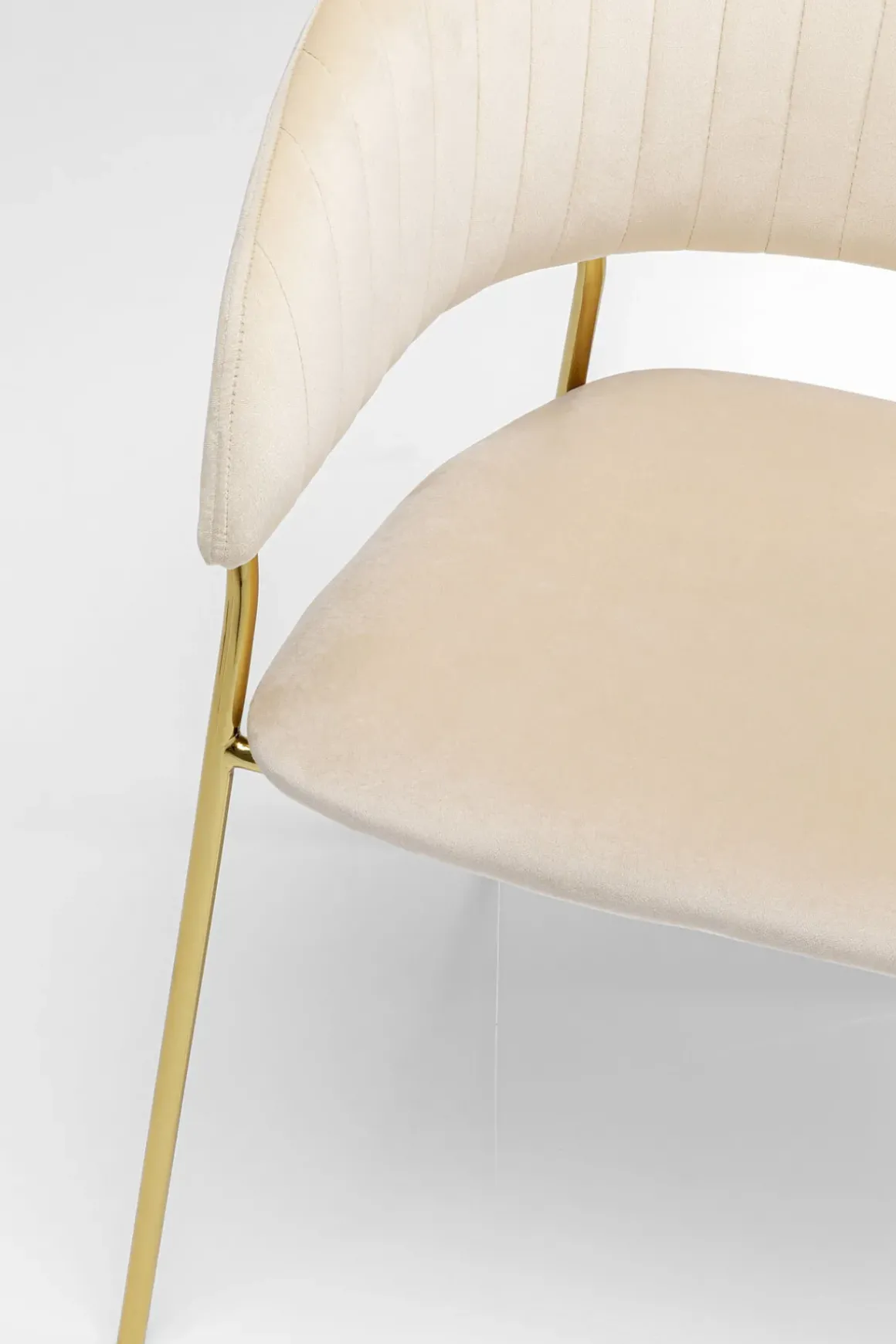 Karmstol Belle - Cremevit Stol med Armstöd, 2 Set - KARE Design