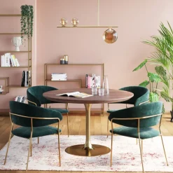 Karmstol Belle - Grön Stol med Armstöd, 2 set - KARE Design