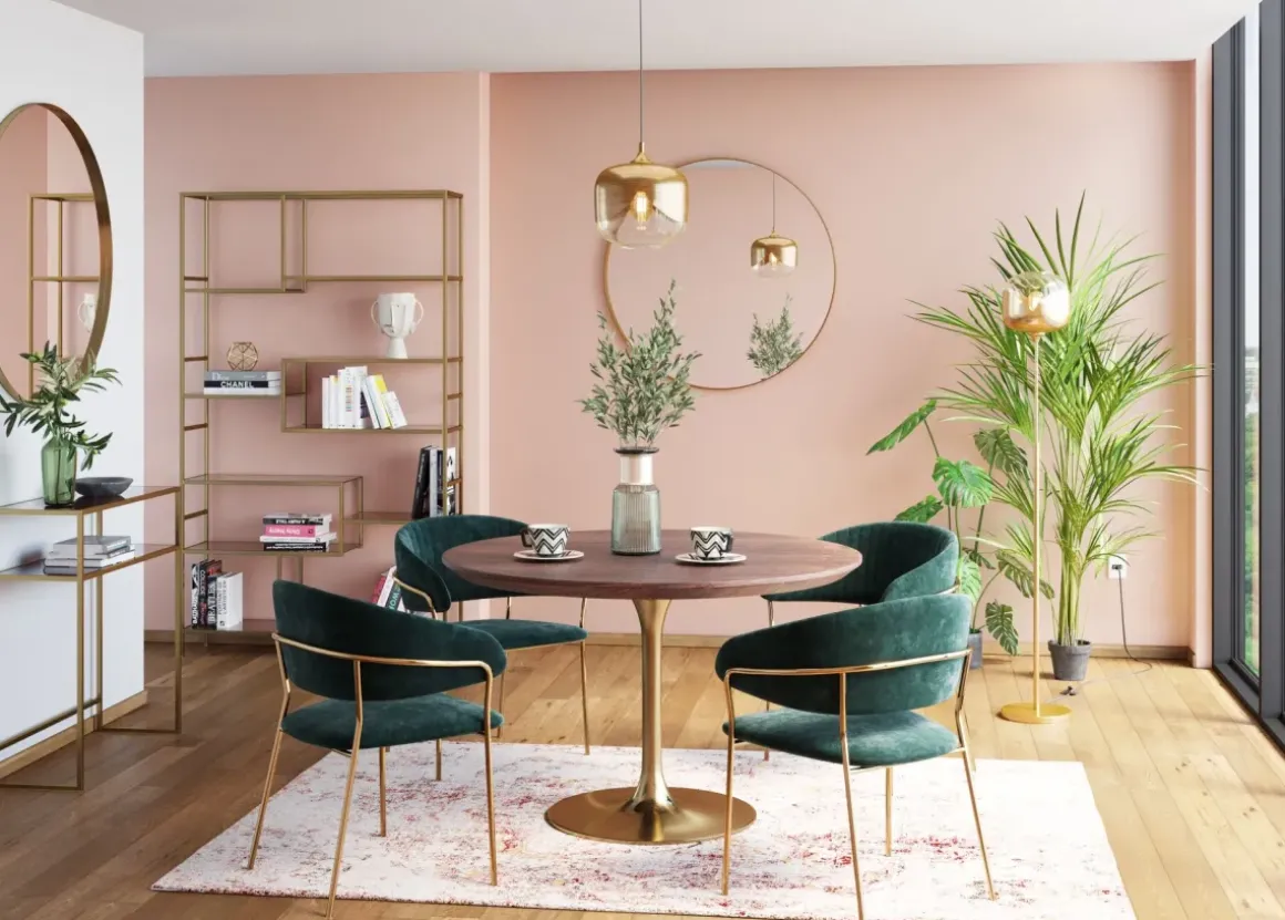 Karmstol Belle - Grön Stol med Armstöd, 2 set - KARE Design
