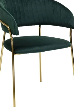 Karmstol Belle - Grön Stol med Armstöd, 2 set - KARE Design