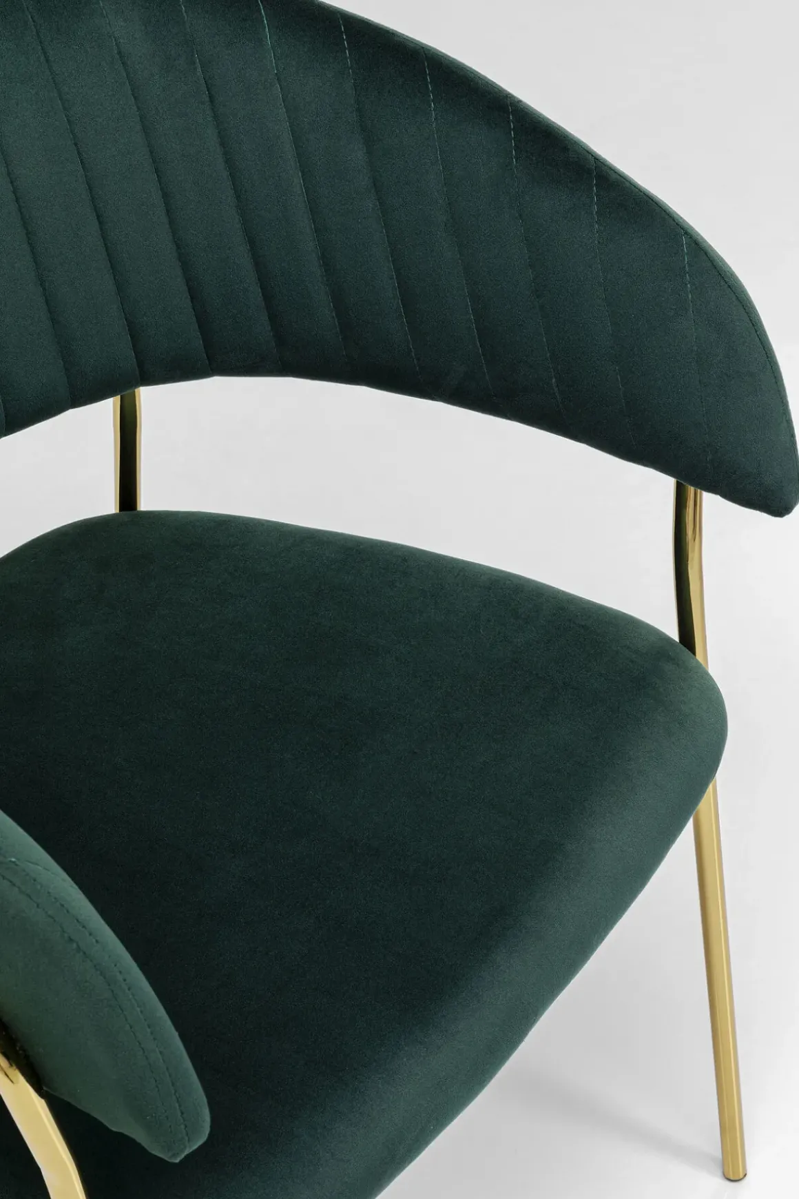 Karmstol Belle - Grön Stol med Armstöd, 2 set - KARE Design
